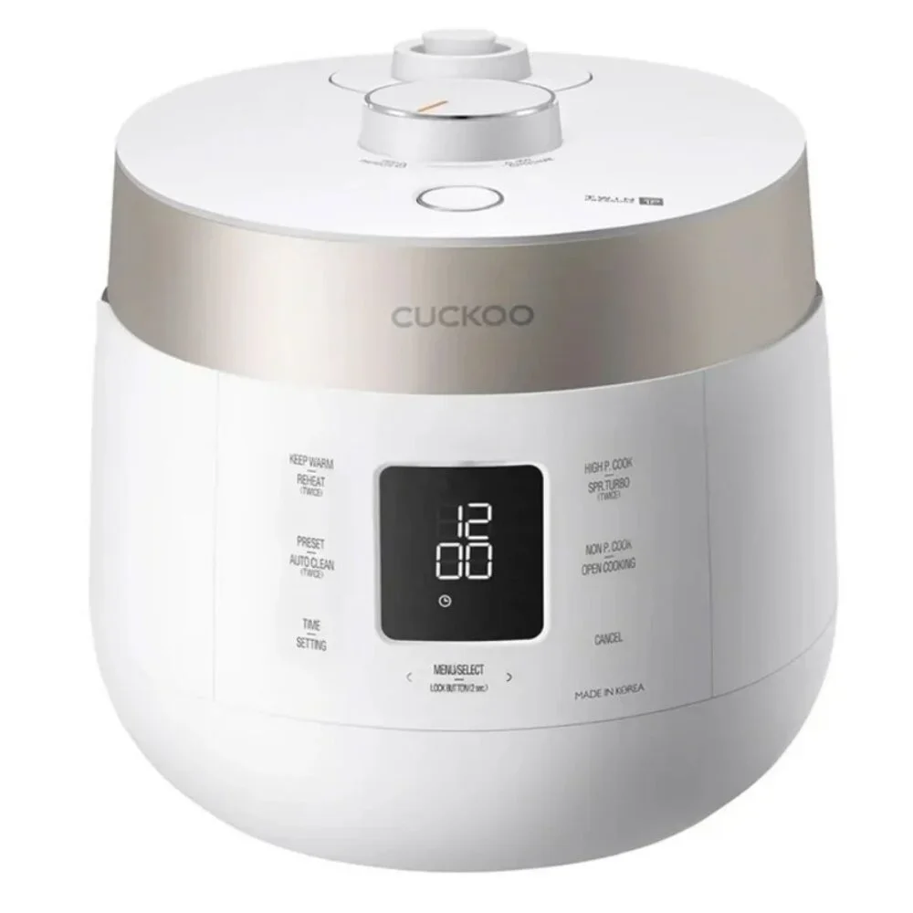 Open Box 6 Cup Twin Pressure Rice Cooker/Warmer w/ Nonstick Inner Pot, White